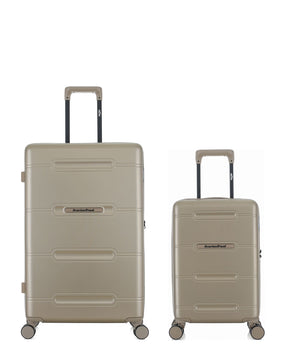 2er-Pack Hartschalenkoffer: Großer Koffer und Handgepäck XS CLEVELAND