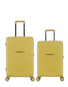 2er-Pack Hartschalenkoffer: Mittelgroßer Koffer und Handgepäck CLEVELAND