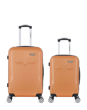 Set de 2 Valises Weekend et Cabine Abs DC 4 roues
