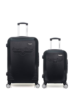 Lot de 2 Valises Rigides Grand Format et Cabine DC