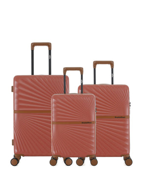 Lot de 3 Valises Rigides Taille Moyenne, Cabine et Cabine XS OAKLAND