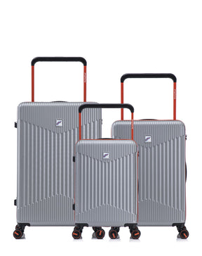 3er-Pack Hartschalenkoffer: Großer Koffer, mittelgroßer Koffer und Handgepäck NORTH BEACH