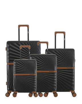 Lot de 4 Valises Rigides Grand Format, Taille Moyenne, Cabine et Cabine XS OAKLAND
