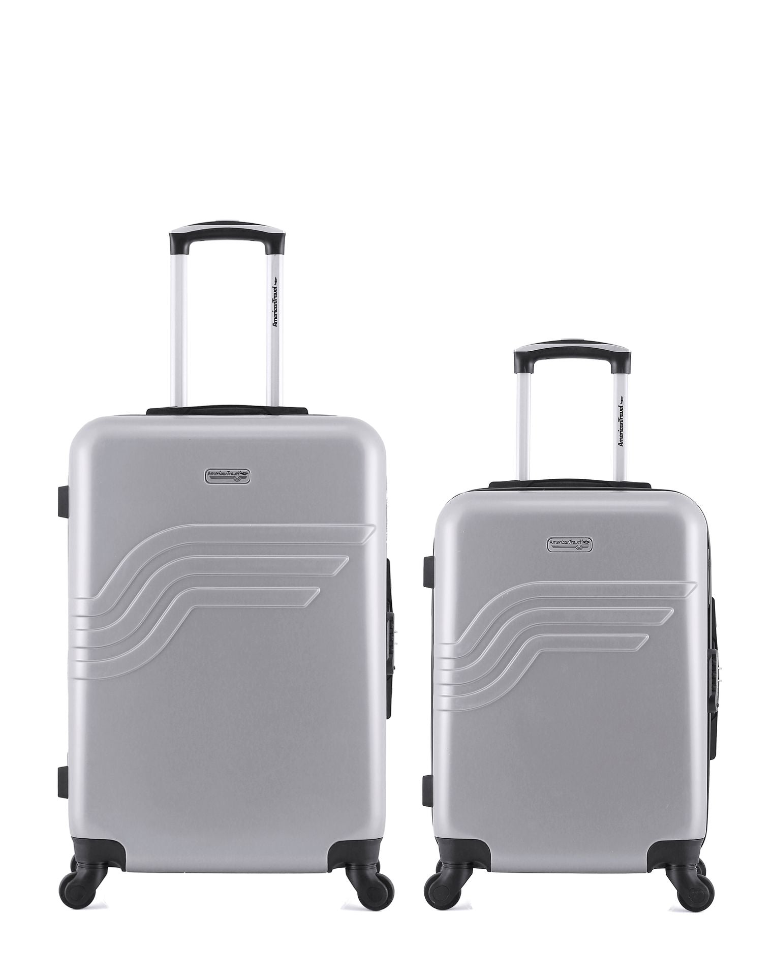 2er-Pack Hartschalenkoffer: Mittelgroßer Koffer und Handgepäck DETROIT