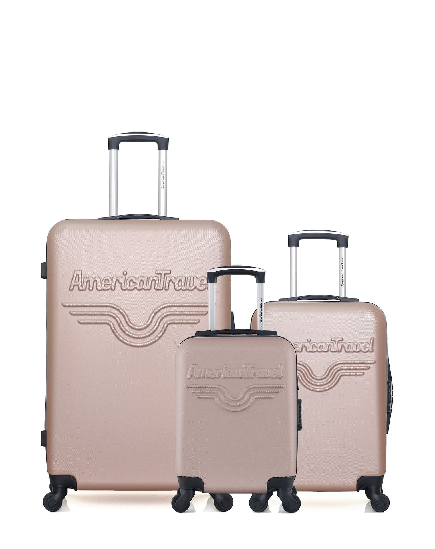 3er-Pack Hartschalenkoffer: Großer Koffer, Handgepäck und Handgepäck XXS CHELSEA