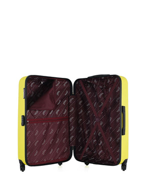 Lot de 3 Valises Rigides Grand Format, Cabine et Cabine XXS QUEENS