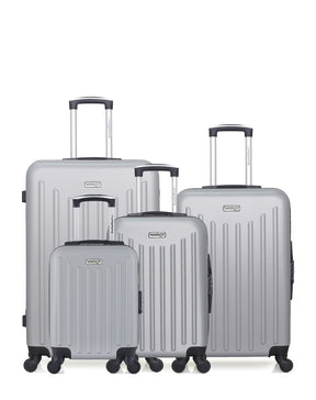 AMERICAN TRAVEL - LOT DE 4 - Valises grand format, weekend, cabine et cabine XXS BROOKLYN