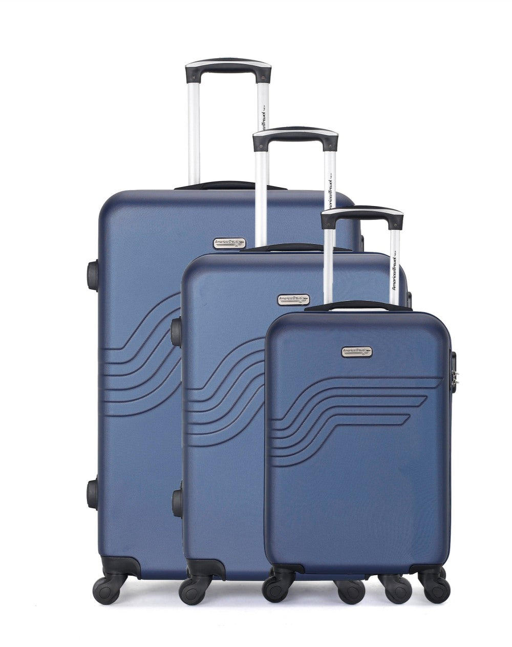 3er-Set ABS 4 Rollen 75cm QUEENS