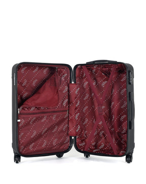 Mittelgroßer Koffer ABS 4 Rollen 60cm HARLEM-A