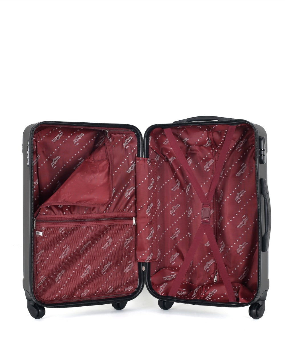 Mittelgroßer Koffer ABS 4 Rollen 60cm HARLEM-A