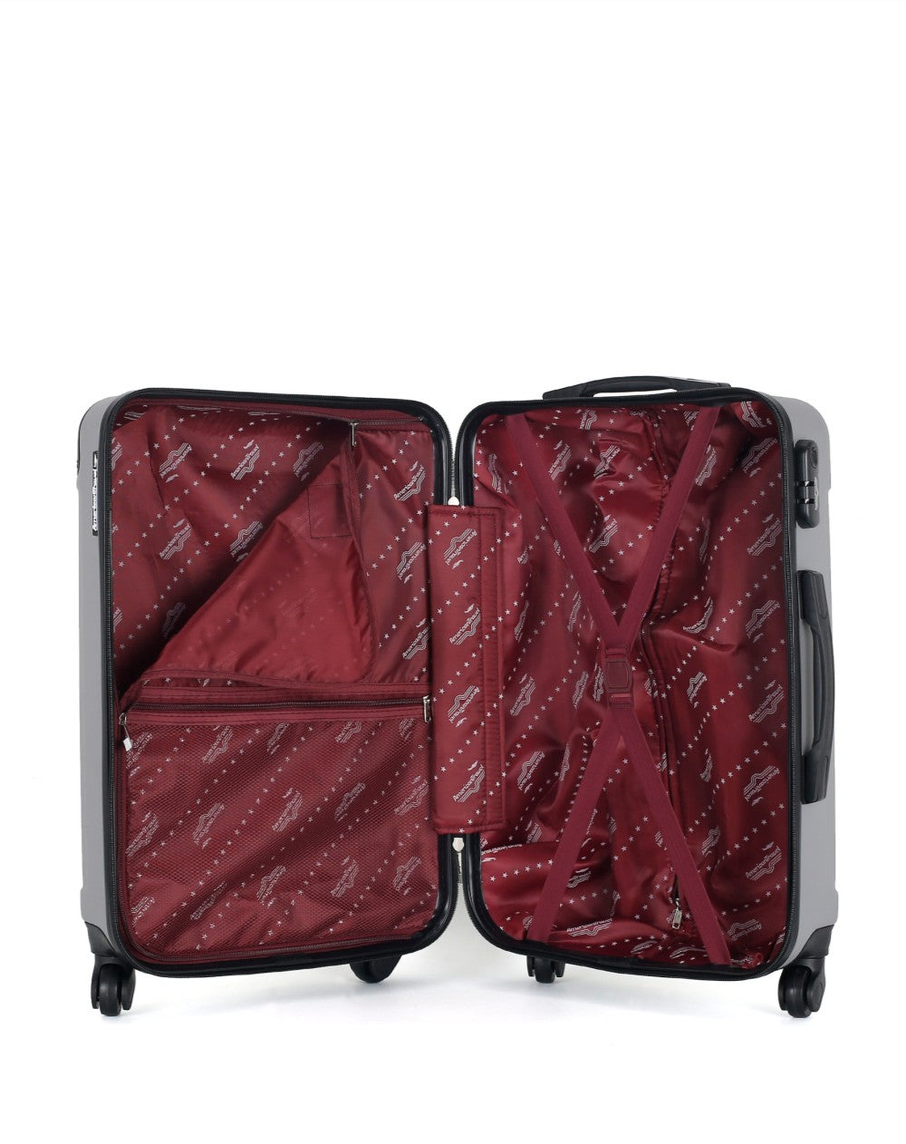 Mittelgroßer Koffer ABS 4 Rollen 60cm HARLEM-A